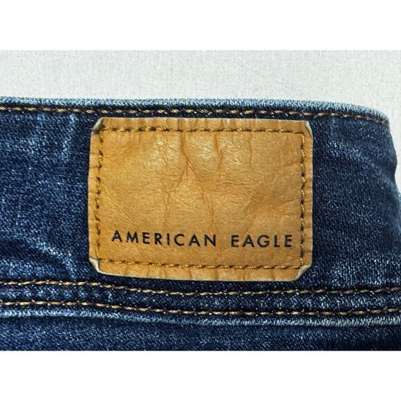American Eagle Women's Kick Boot Blue Denim Jeans - Size 8 Short (30x29.5) - Picture 3 of 6
